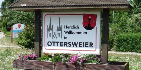 Ortsschild Ottersweier